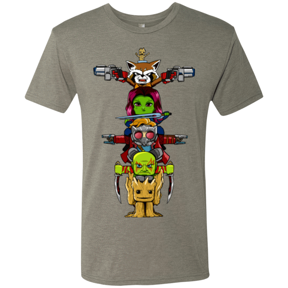 T-Shirts Venetian Grey / Small GOTG Totem Men's Triblend T-Shirt