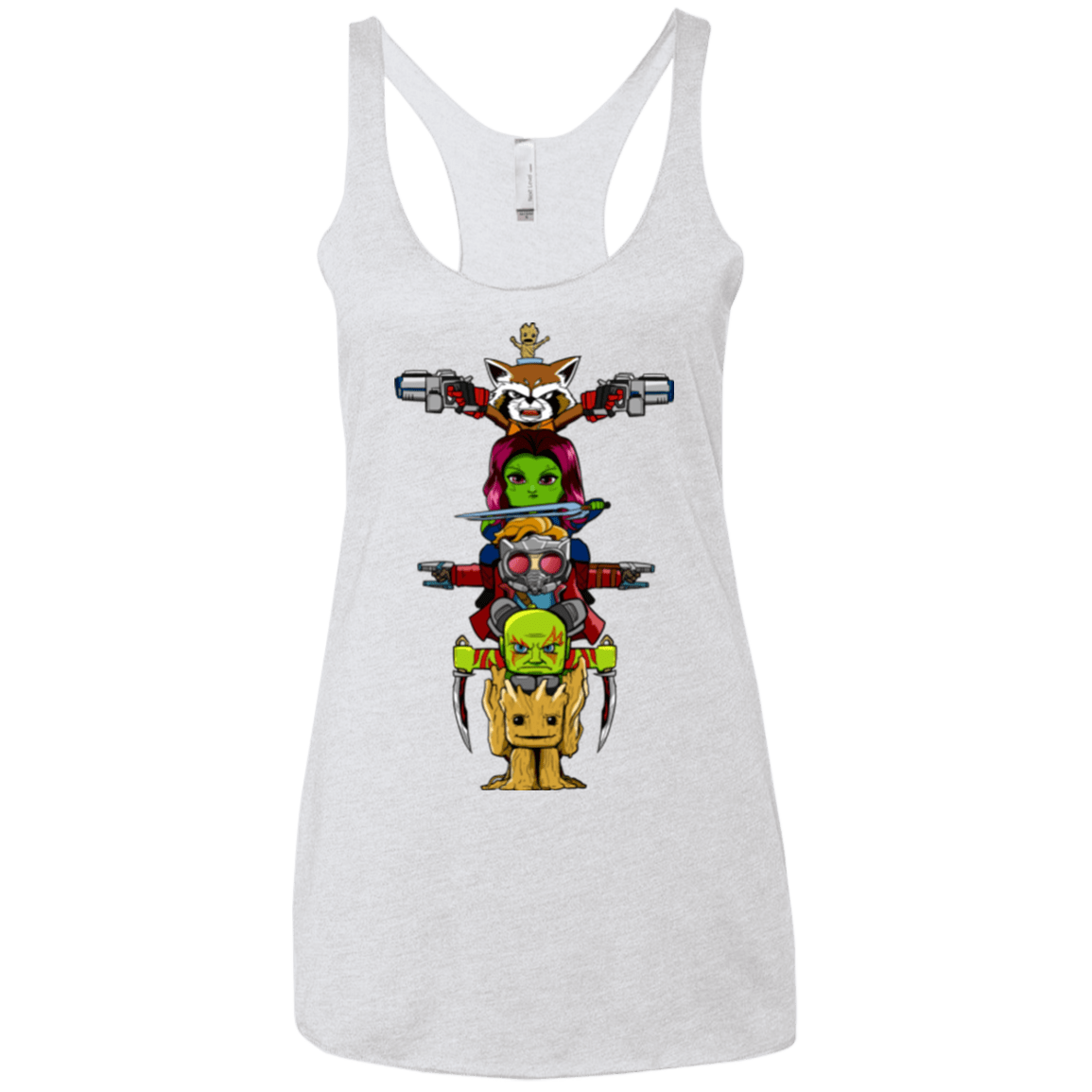 T-Shirts Heather White / X-Small GOTG Totem Women's Triblend Racerback Tank