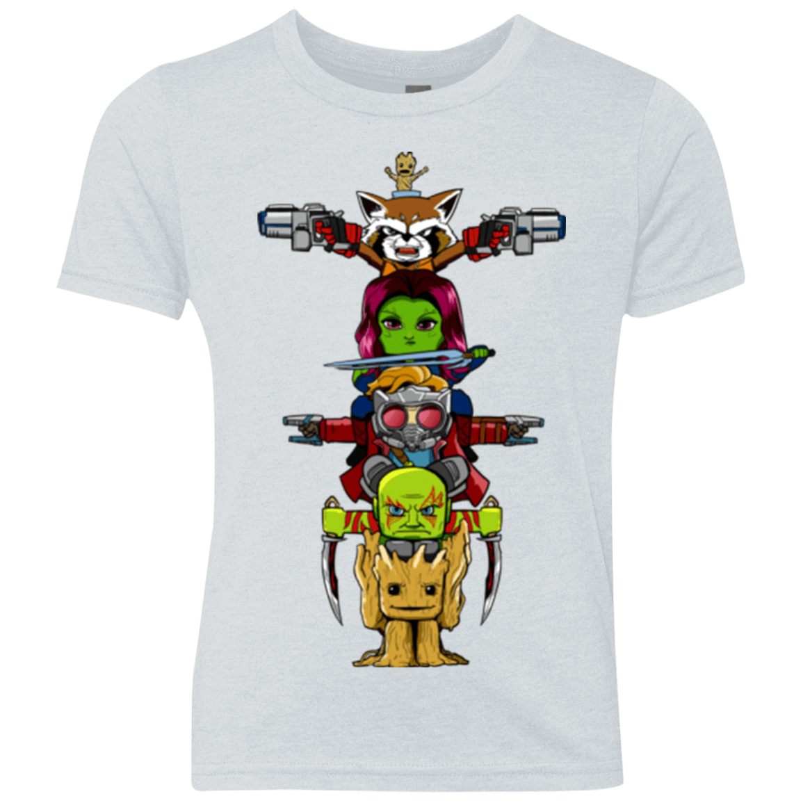 T-Shirts Heather White / YXS GOTG Totem Youth Triblend T-Shirt