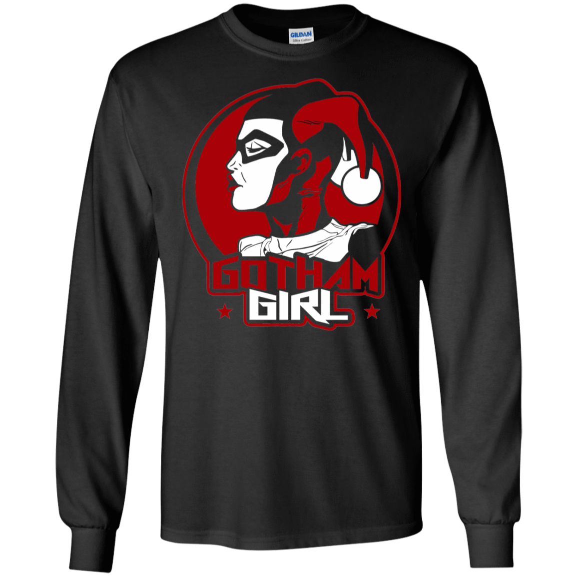 T-Shirts Black / S Gotham Girl H.Q Men's Long Sleeve T-Shirt