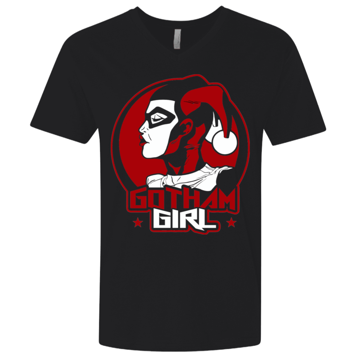 T-Shirts Black / X-Small Gotham Girl H.Q Men's Premium V-Neck