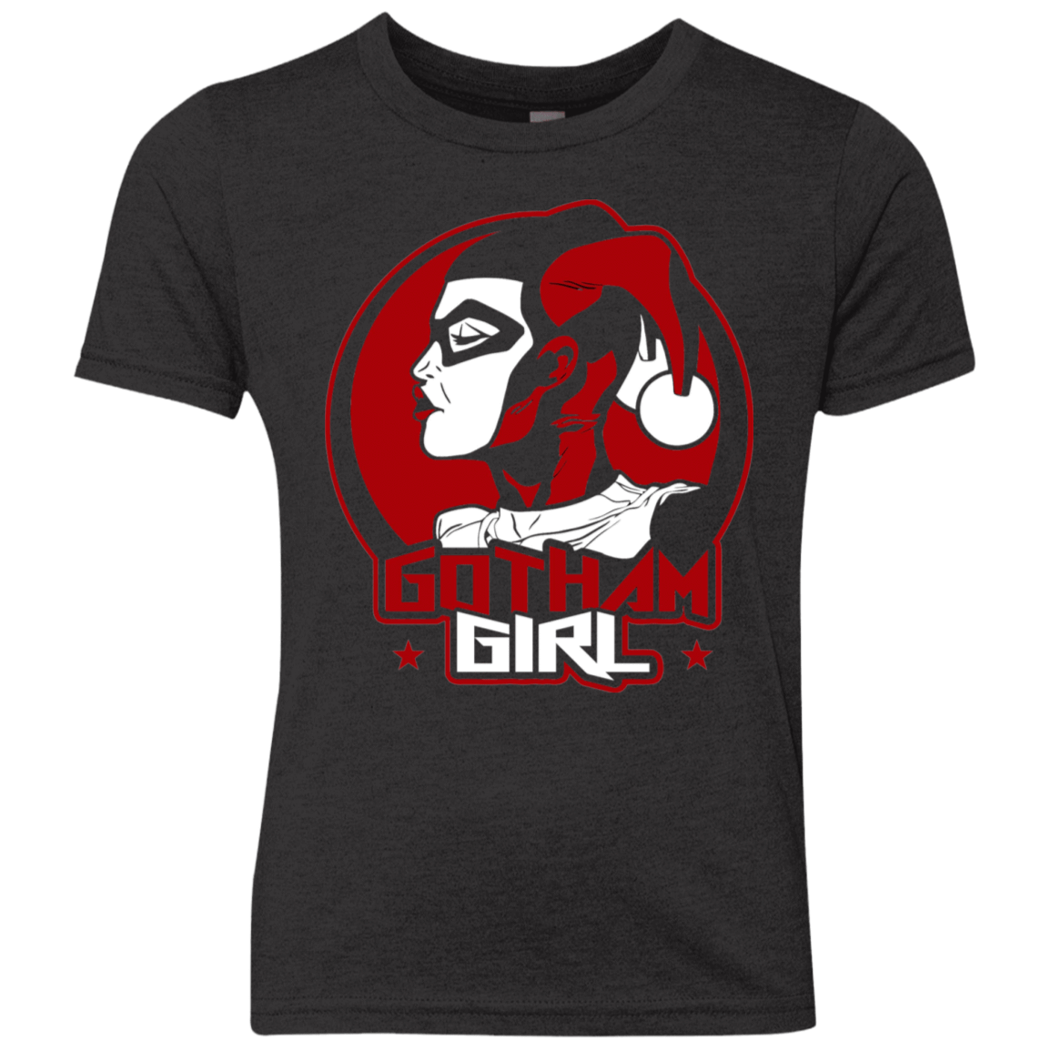 T-Shirts Vintage Black / YXS Gotham Girl H.Q Youth Triblend T-Shirt