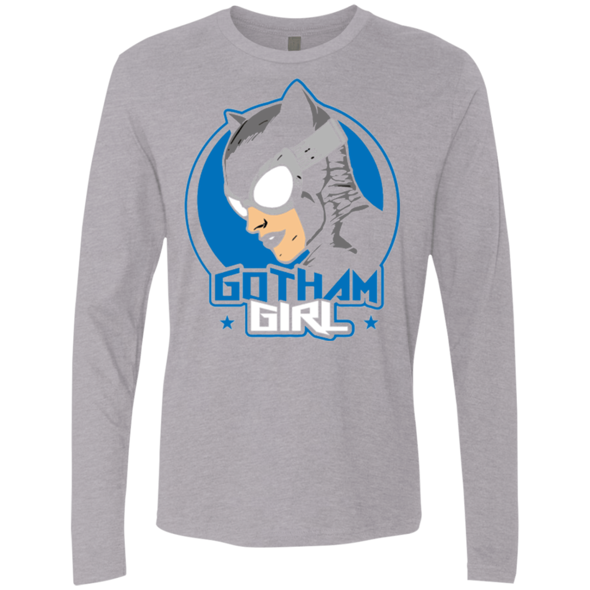 T-Shirts Heather Grey / Small Gotham Girl Men's Premium Long Sleeve