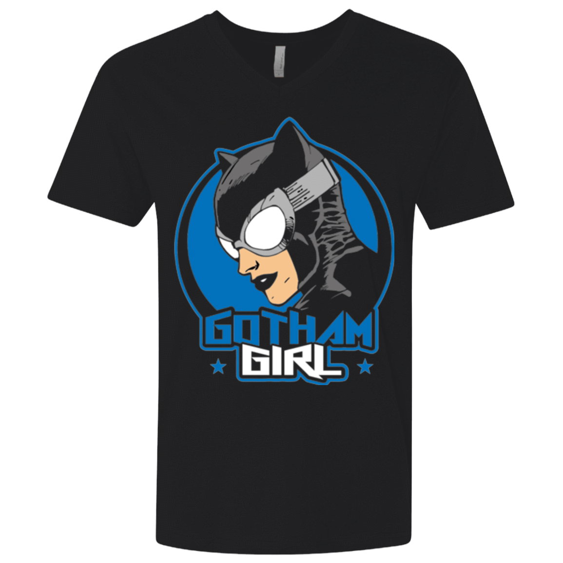 T-Shirts Black / X-Small Gotham Girl Men's Premium V-Neck