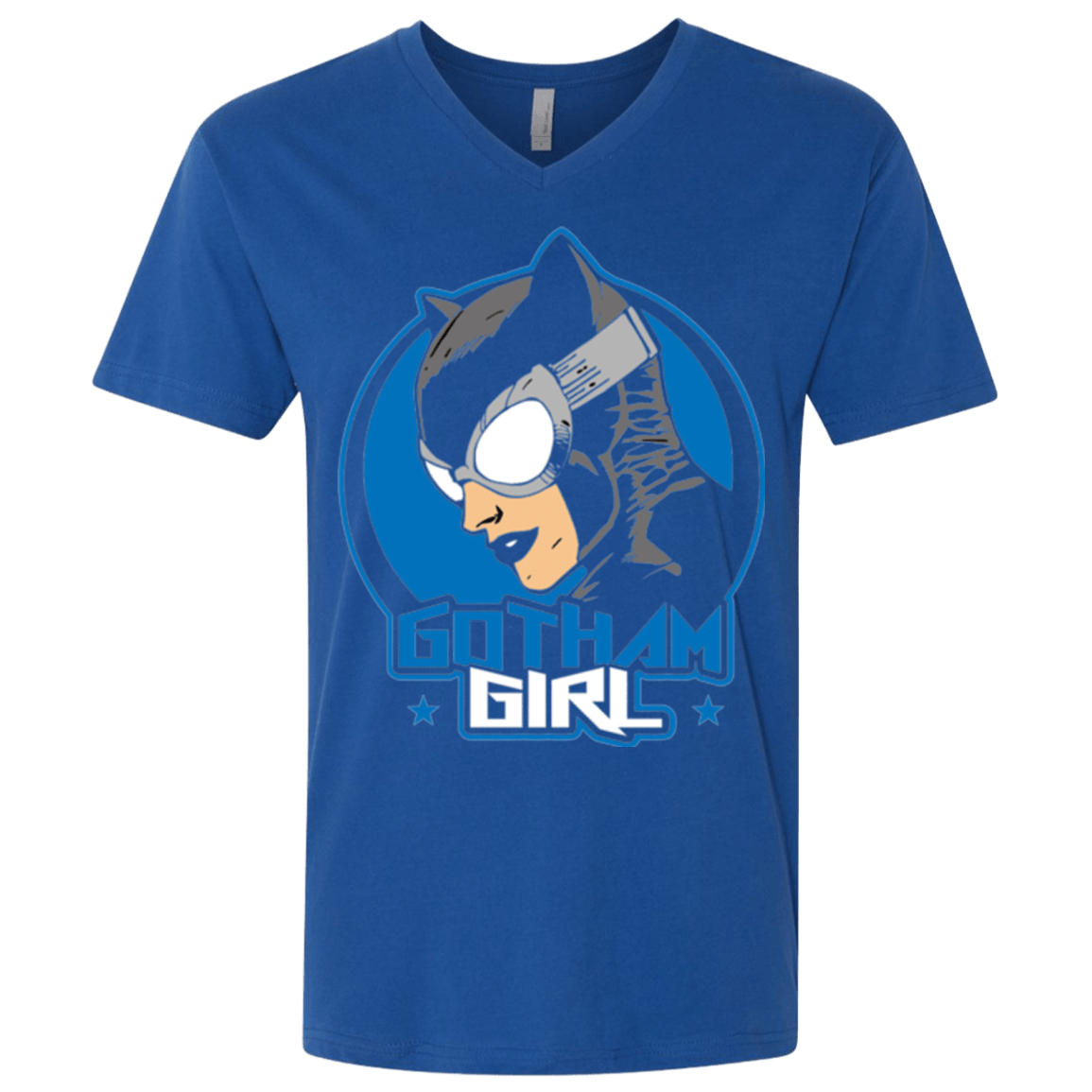 T-Shirts Royal / X-Small Gotham Girl Men's Premium V-Neck
