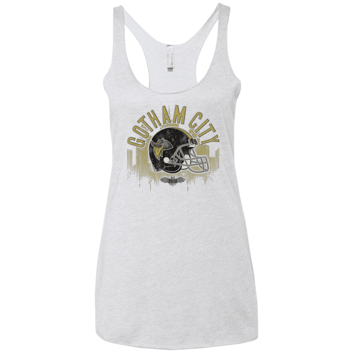 T-Shirts Heather White / X-Small Gotham Rogues Women's Triblend Racerback Tank