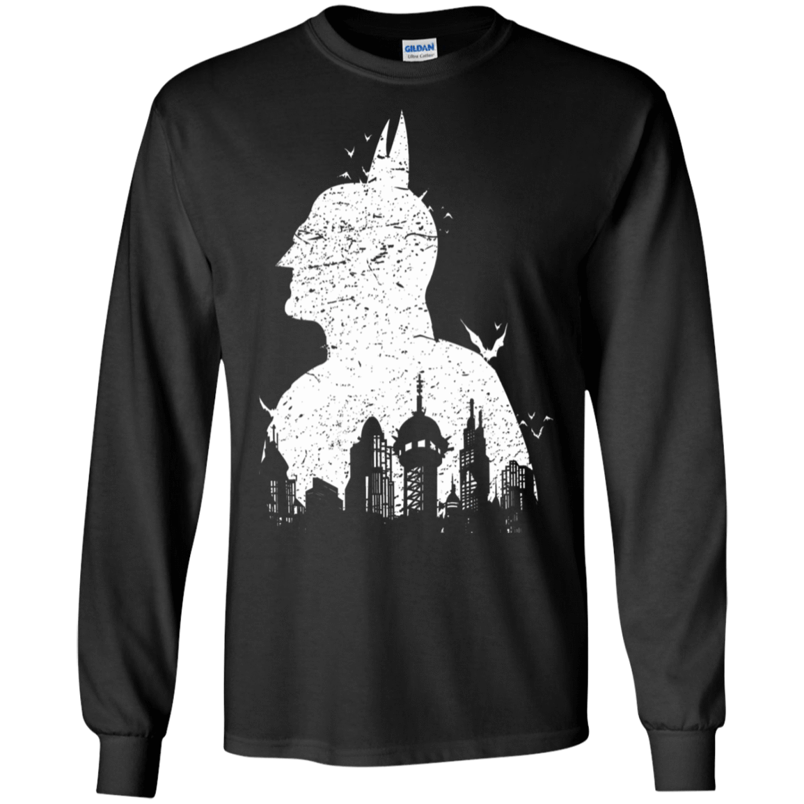 T-Shirts Black / S Gotham Shadow Men's Long Sleeve T-Shirt