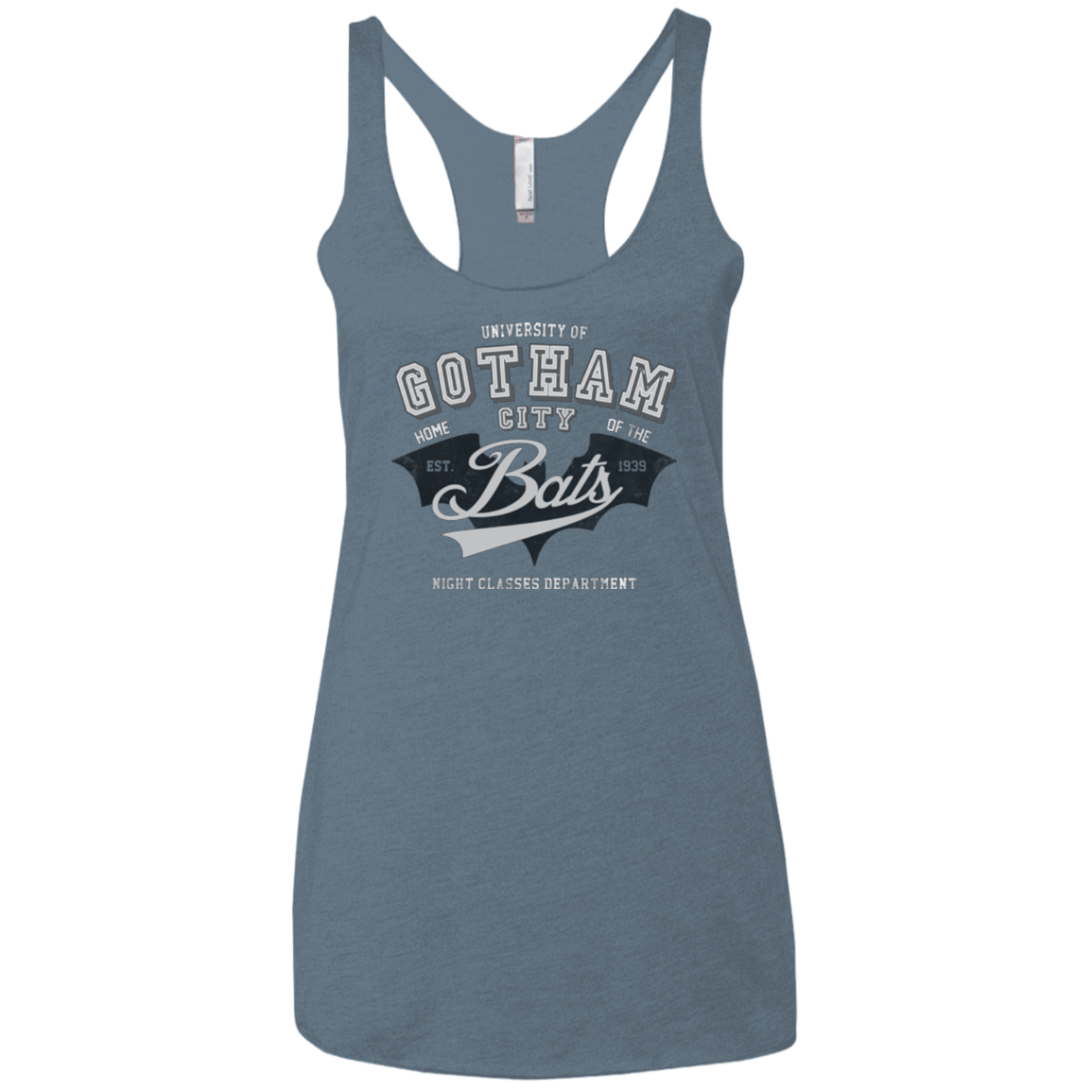 T-Shirts Indigo / X-Small Gotham U Women's Triblend Racerback Tank