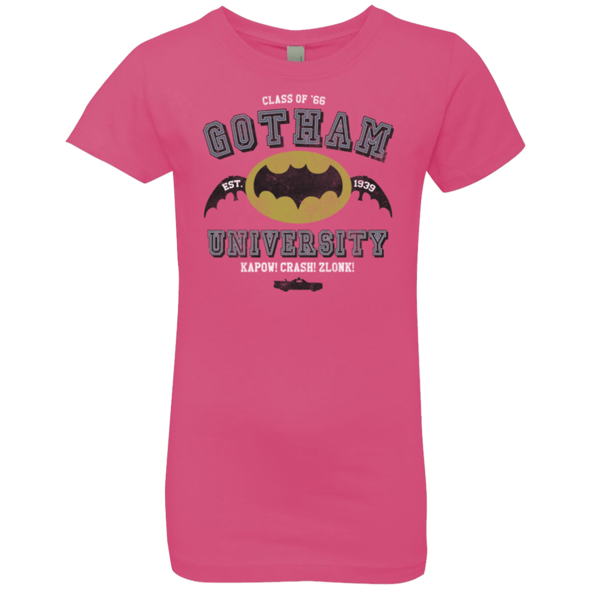 T-Shirts Hot Pink / YXS Gotham University Girls Premium T-Shirt