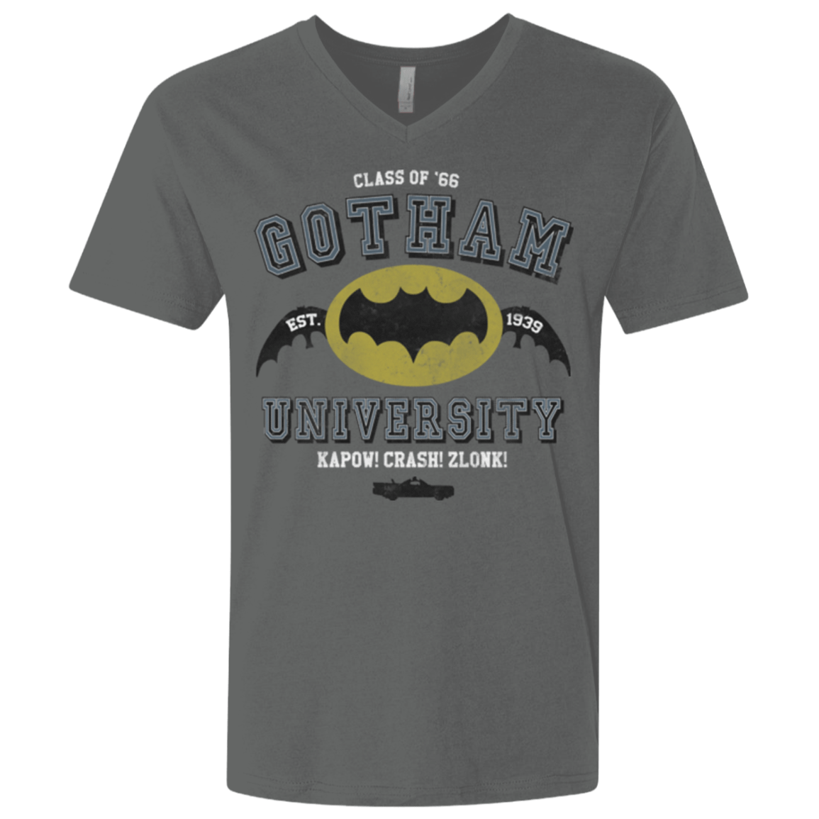 T-Shirts Heavy Metal / X-Small Gotham University Men's Premium V-Neck