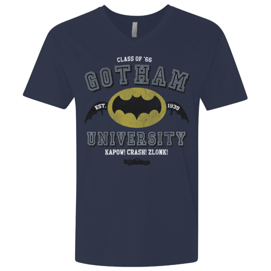T-Shirts Midnight Navy / X-Small Gotham University Men's Premium V-Neck