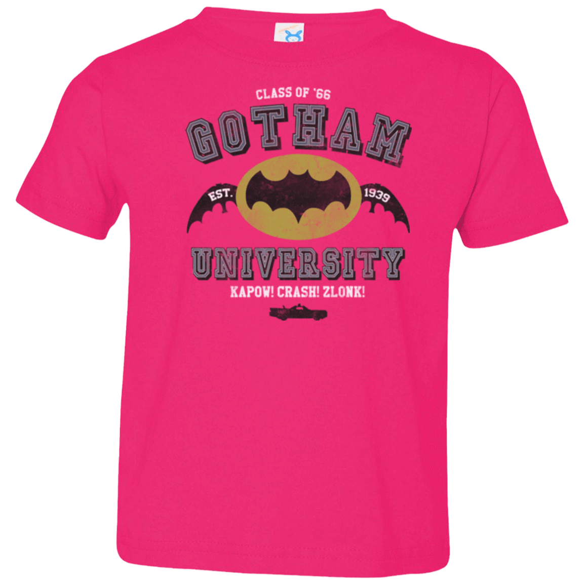 T-Shirts Hot Pink / 2T Gotham University Toddler Premium T-Shirt