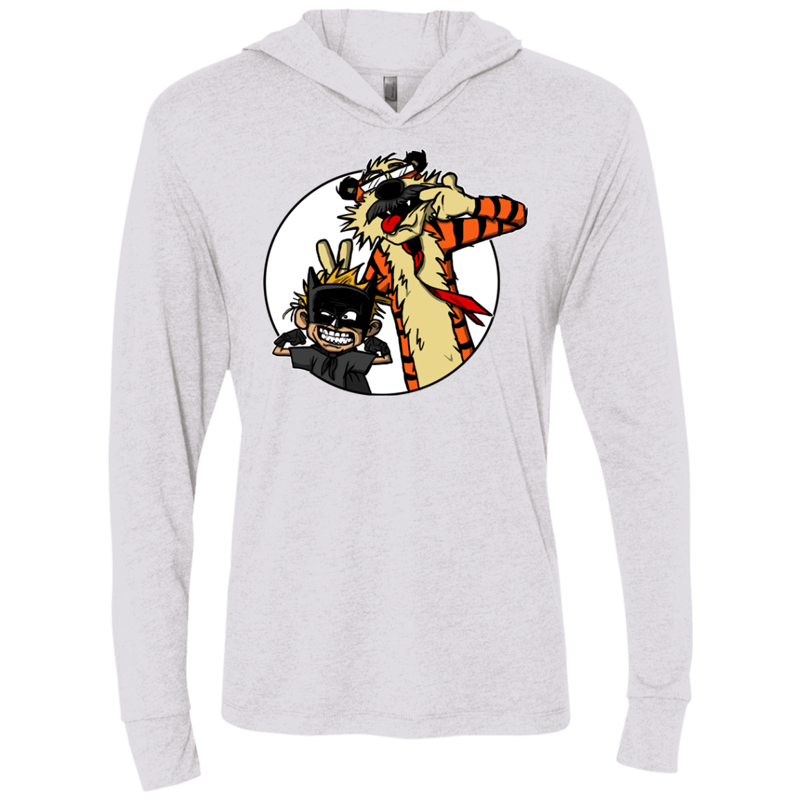 T-Shirts Heather White / X-Small Gothams Finest Triblend Long Sleeve Hoodie Tee