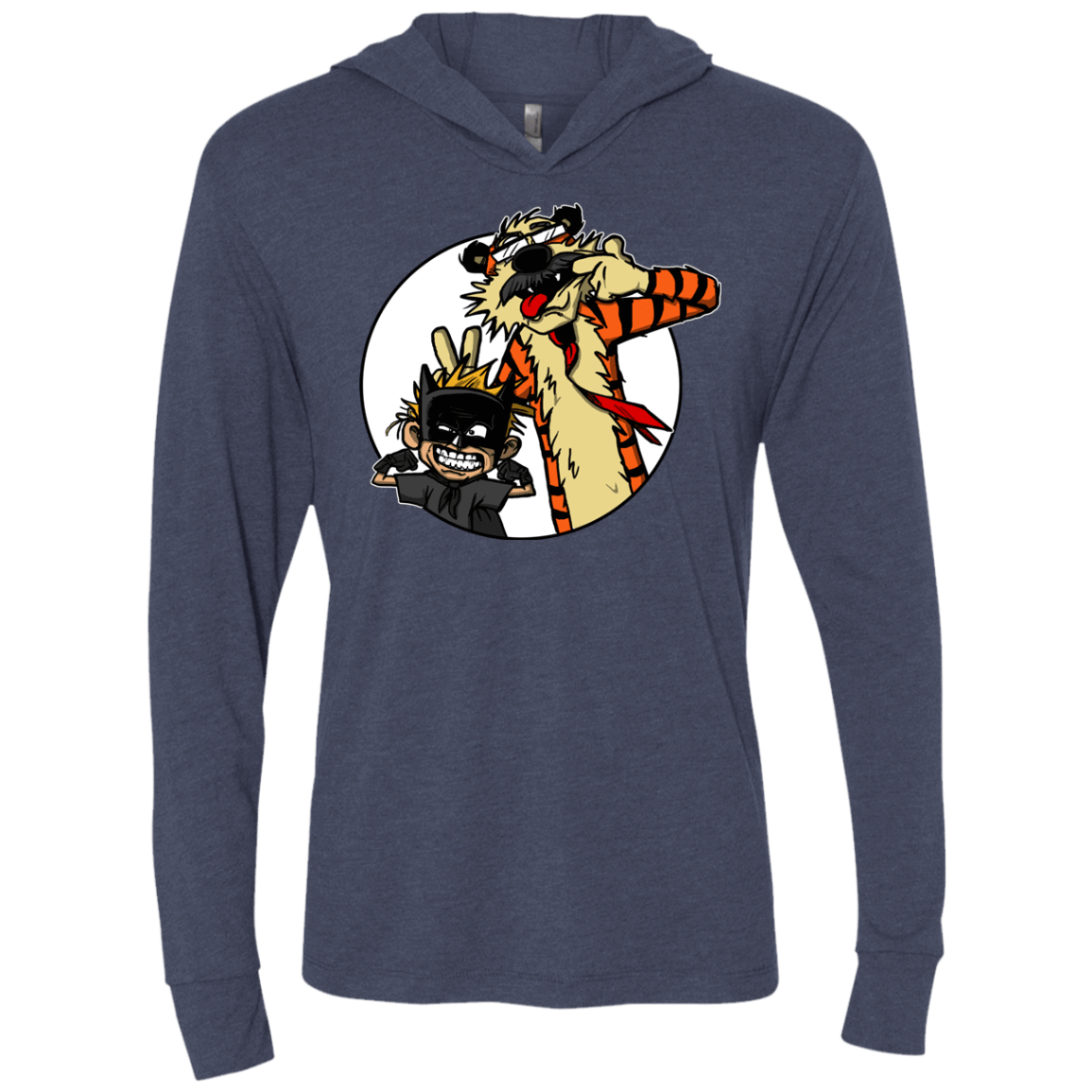 T-Shirts Vintage Navy / X-Small Gothams Finest Triblend Long Sleeve Hoodie Tee