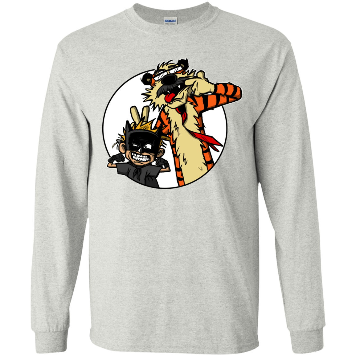 T-Shirts Ash / YS Gothams Finest Youth Long Sleeve T-Shirt