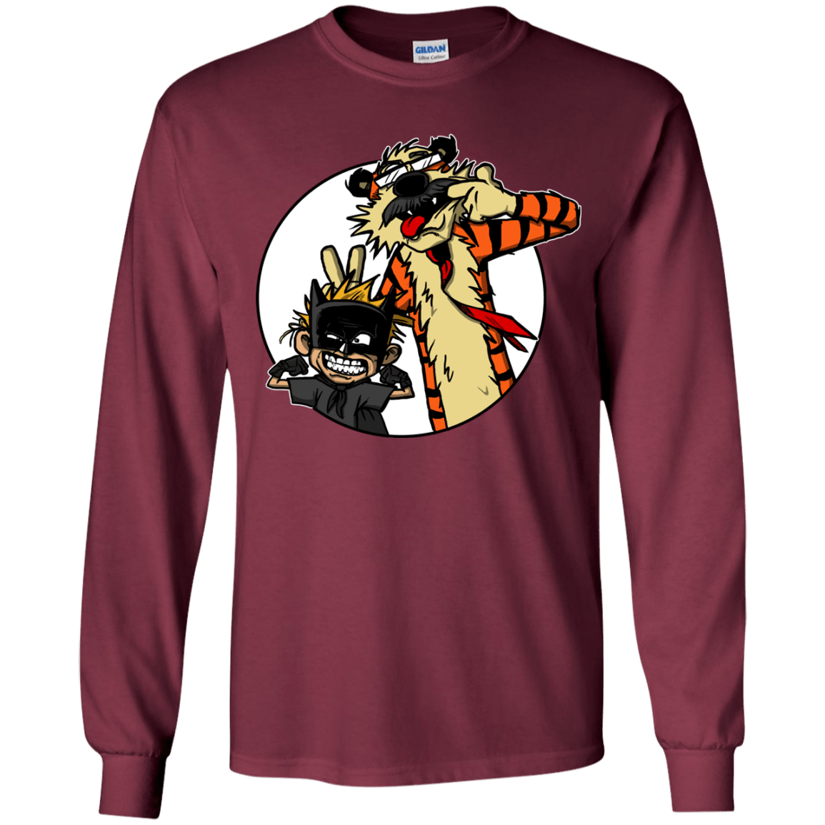 T-Shirts Maroon / YS Gothams Finest Youth Long Sleeve T-Shirt