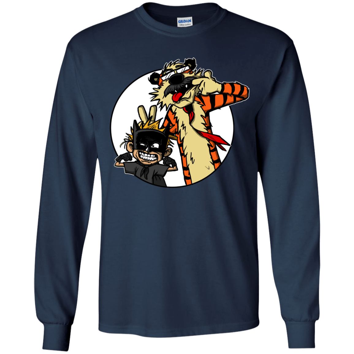 T-Shirts Navy / YS Gothams Finest Youth Long Sleeve T-Shirt