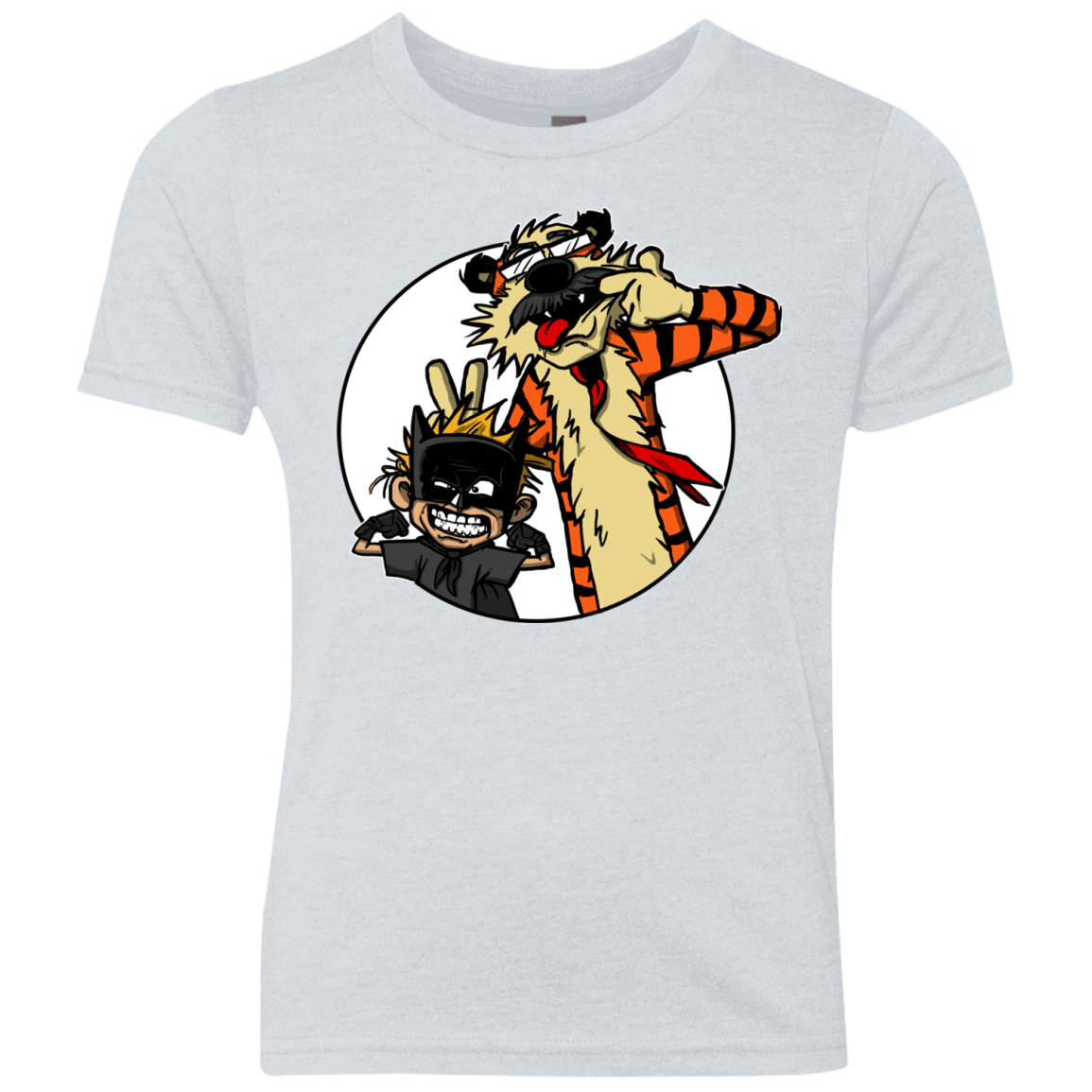 T-Shirts Heather White / YXS Gothams Finest Youth Triblend T-Shirt