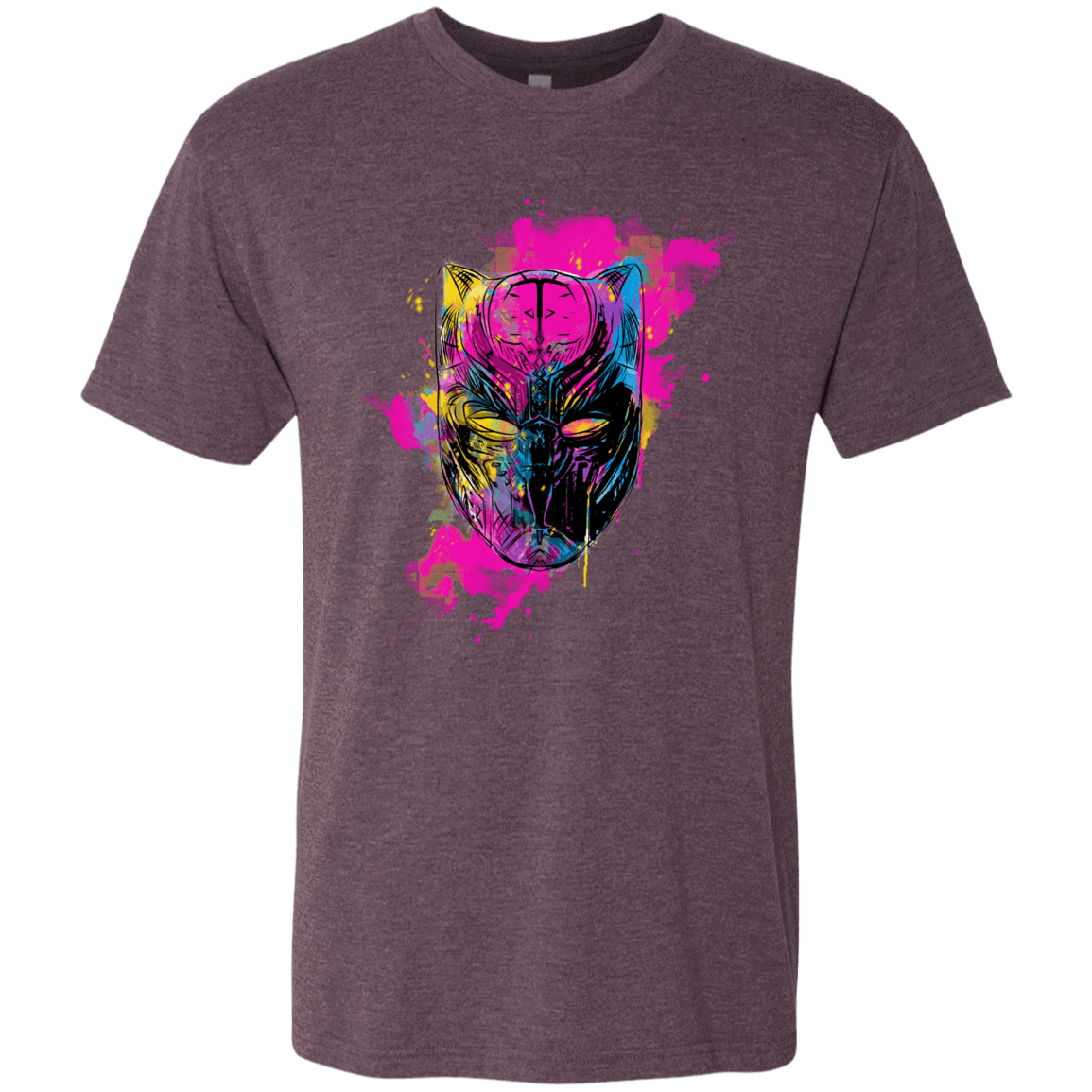 T-Shirts Vintage Purple / S Graffiti Panther Men's Triblend T-Shirt