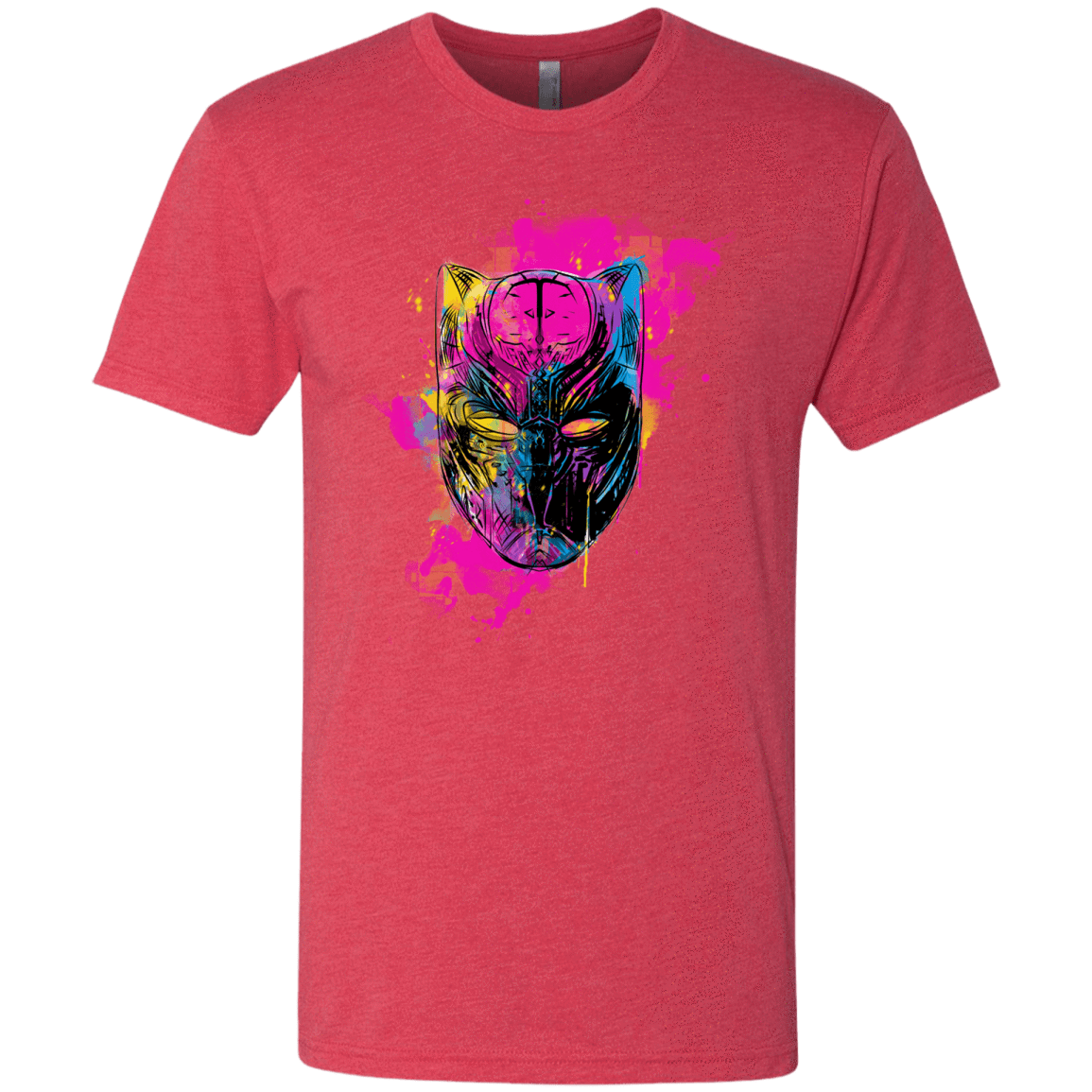 T-Shirts Vintage Red / S Graffiti Panther Men's Triblend T-Shirt