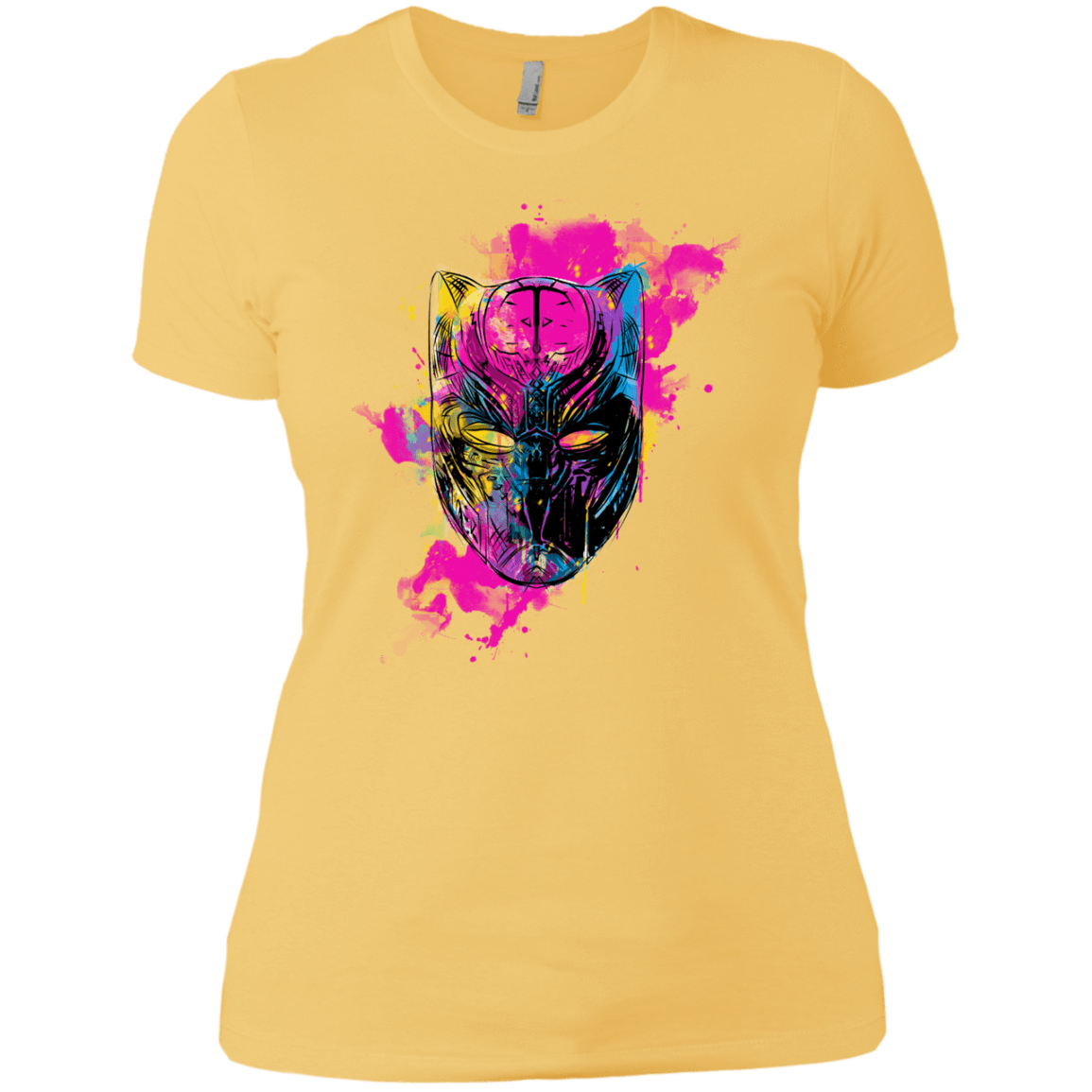 T-Shirts Banana Cream/ / X-Small Graffiti Panther Women's Premium T-Shirt