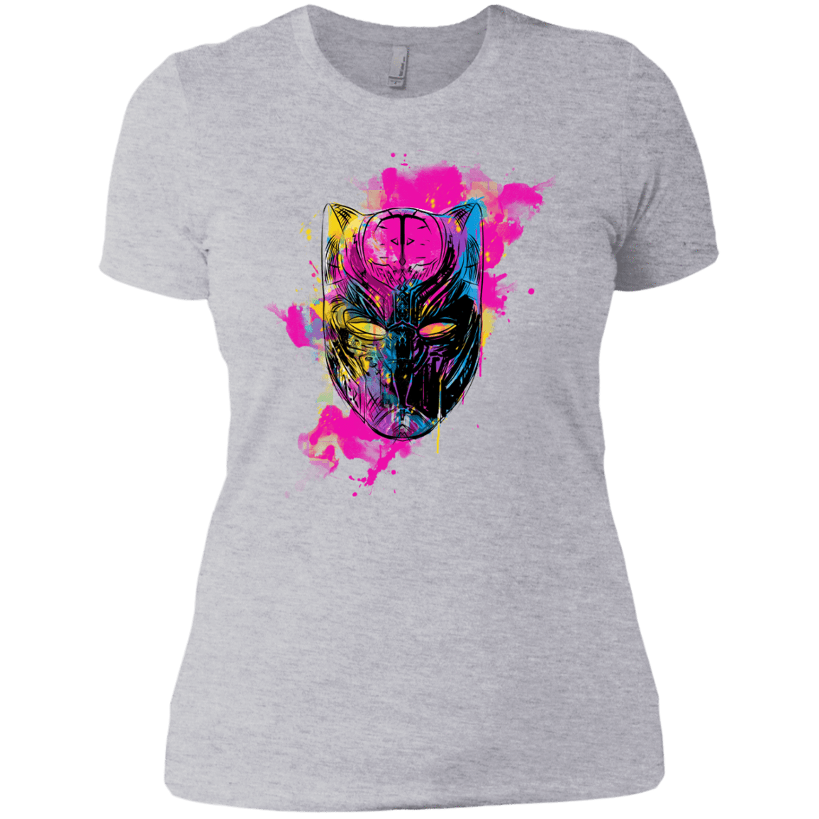 T-Shirts Heather Grey / X-Small Graffiti Panther Women's Premium T-Shirt