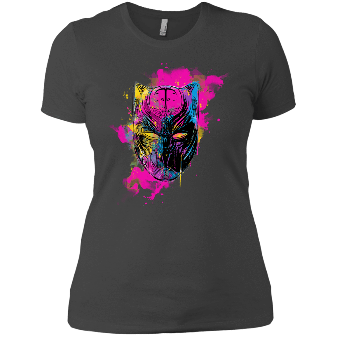 T-Shirts Heavy Metal / X-Small Graffiti Panther Women's Premium T-Shirt