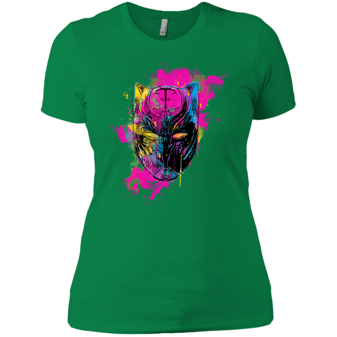 T-Shirts Kelly Green / X-Small Graffiti Panther Women's Premium T-Shirt