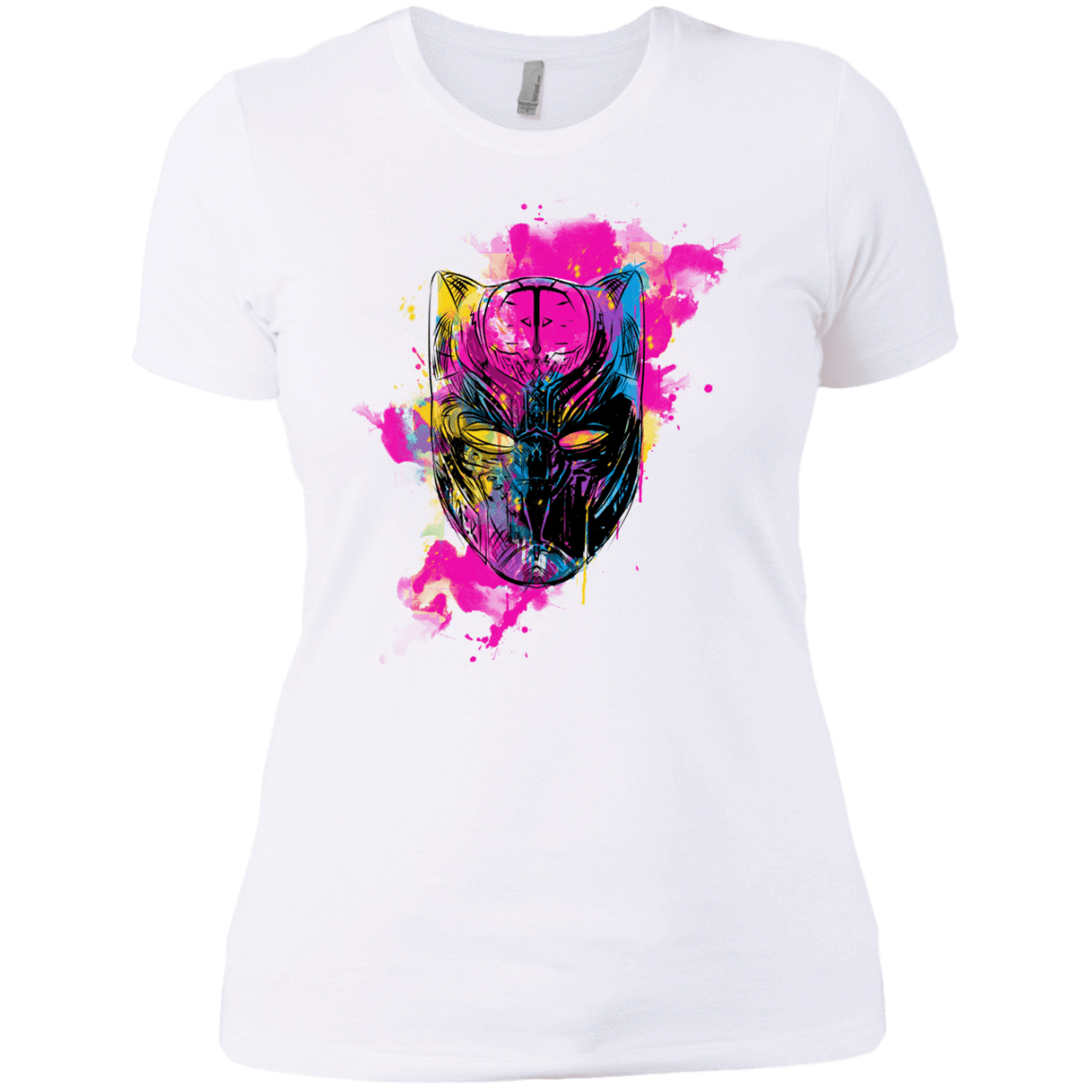 T-Shirts White / X-Small Graffiti Panther Women's Premium T-Shirt