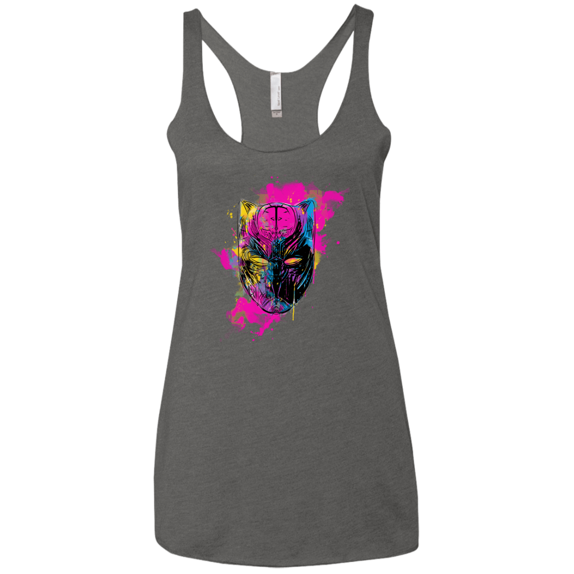 Graffiti Panther Women's Triblend Racerback Tank