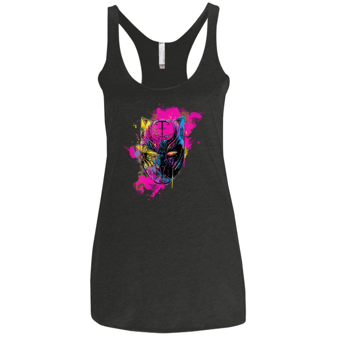 Graffiti Panther Women's Triblend Racerback Tank