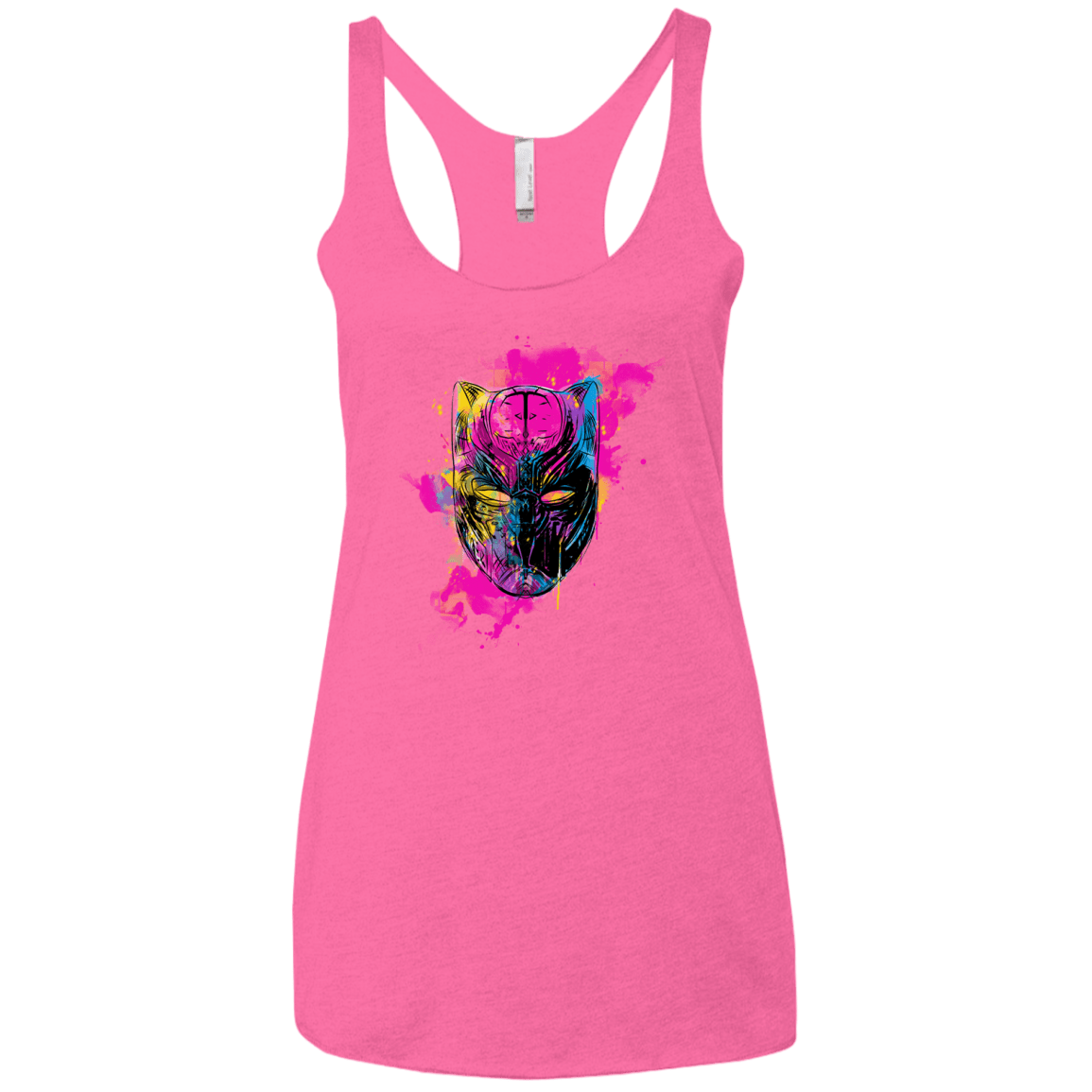 Graffiti Panther Women's Triblend Racerback Tank