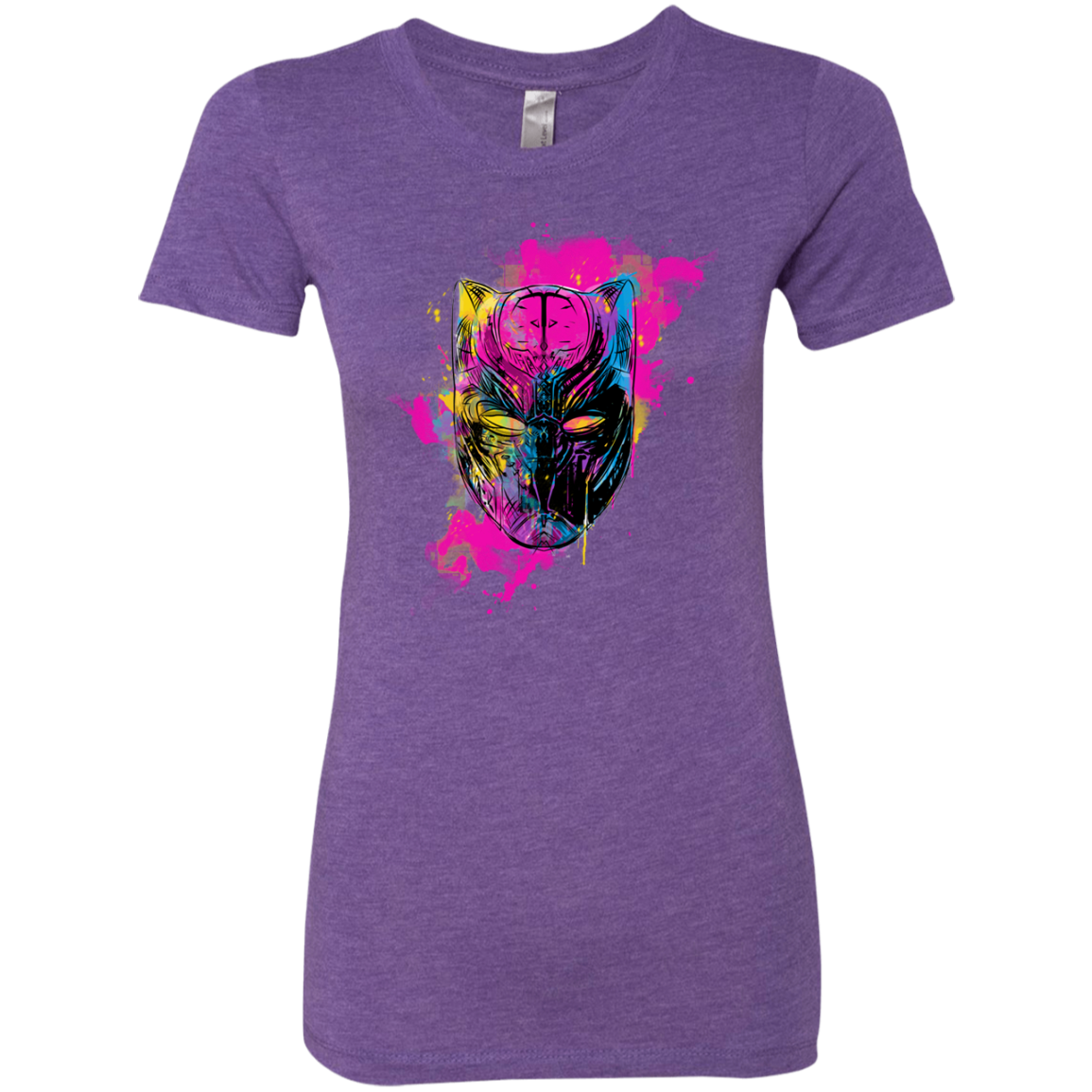 T-Shirts Purple Rush / S Graffiti Panther Women's Triblend T-Shirt
