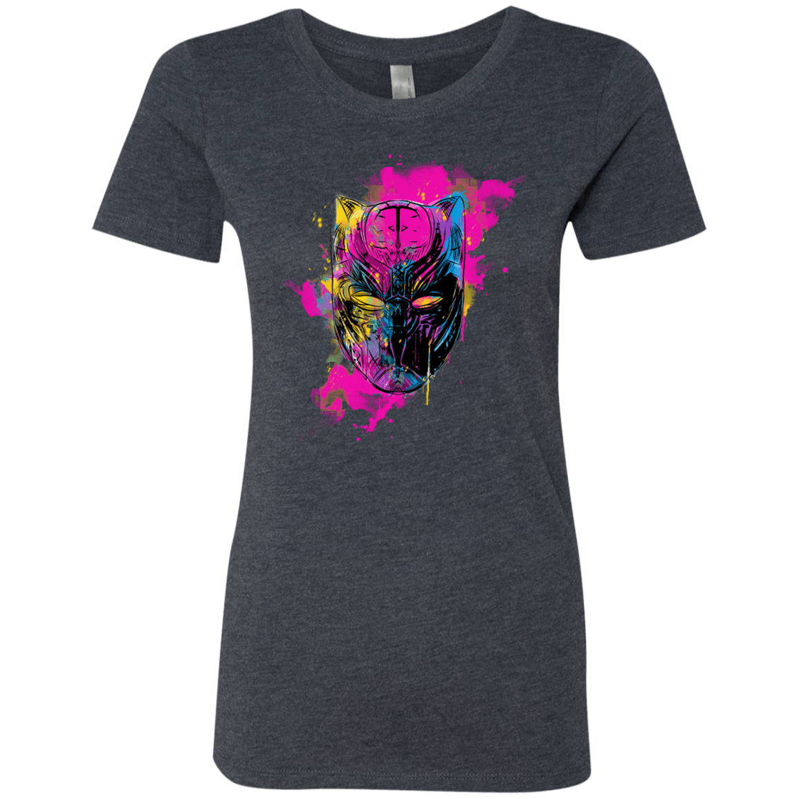 T-Shirts Vintage Navy / S Graffiti Panther Women's Triblend T-Shirt