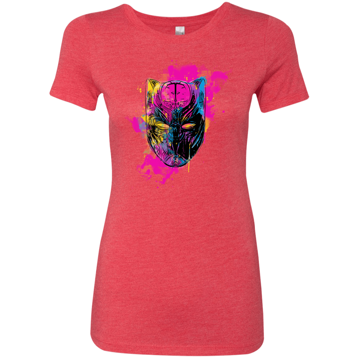 T-Shirts Vintage Red / S Graffiti Panther Women's Triblend T-Shirt