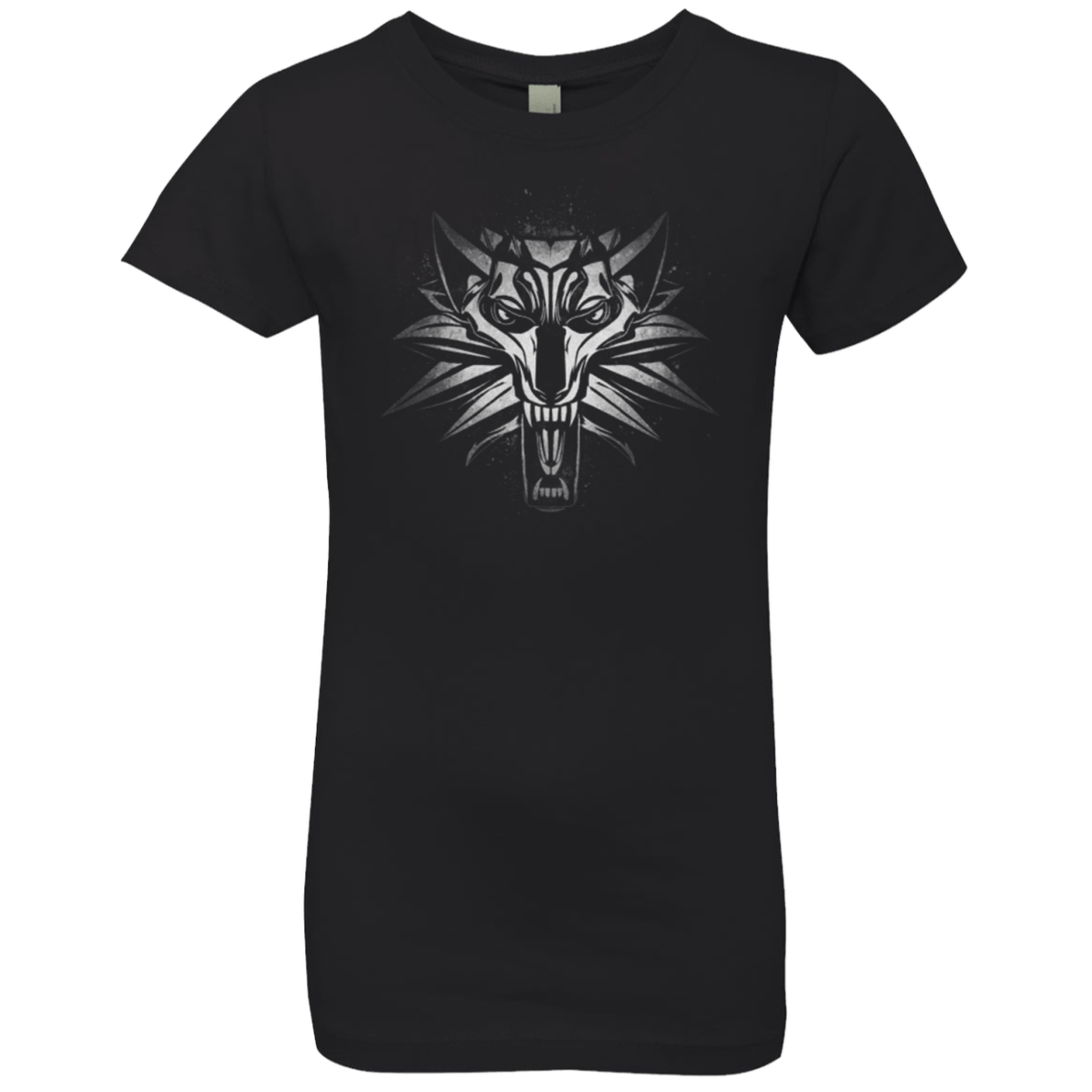 T-Shirts Black / YXS Graffiti White Wolf Girls Premium T-Shirt