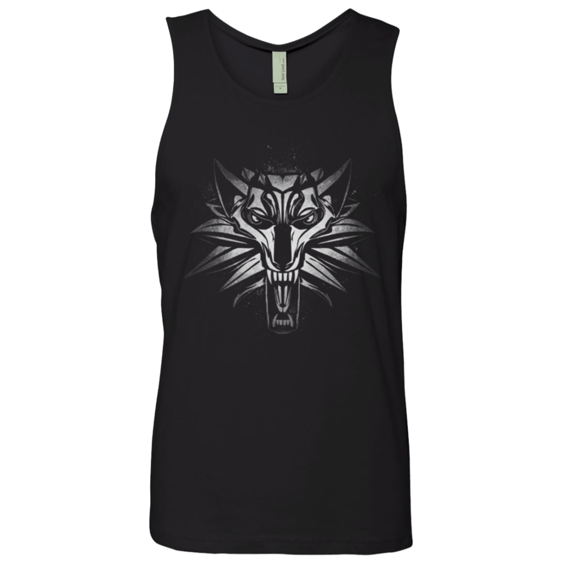 T-Shirts Black / Small Graffiti White Wolf Men's Premium Tank Top