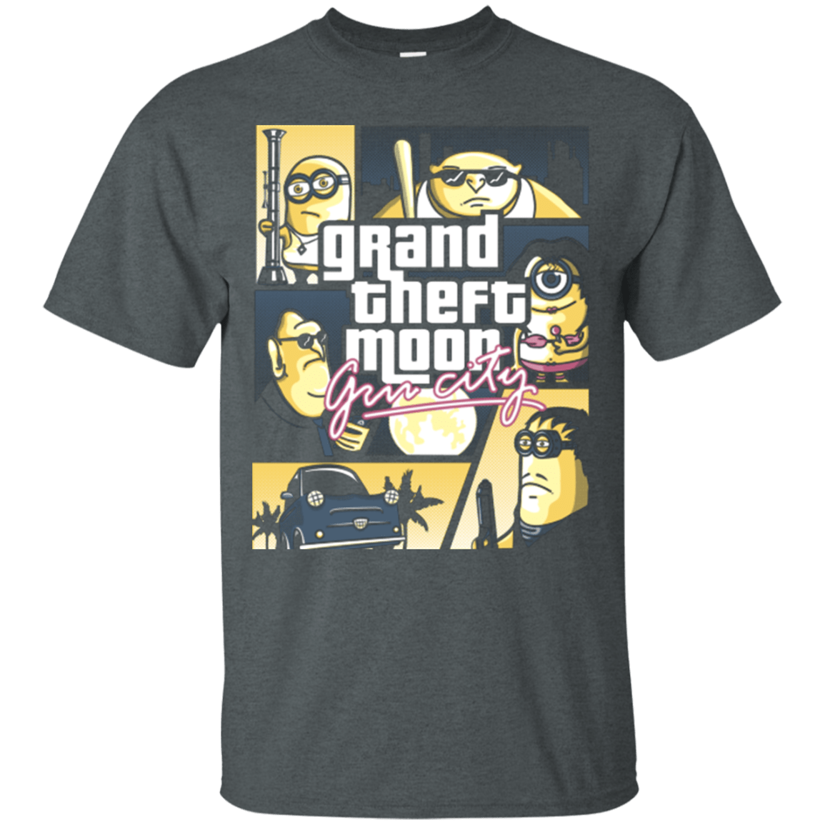 T-Shirts Dark Heather / Small Grand theft moon T-Shirt