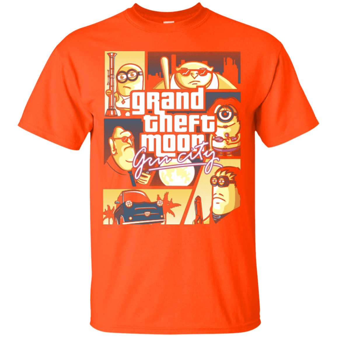 T-Shirts Orange / Small Grand theft moon T-Shirt