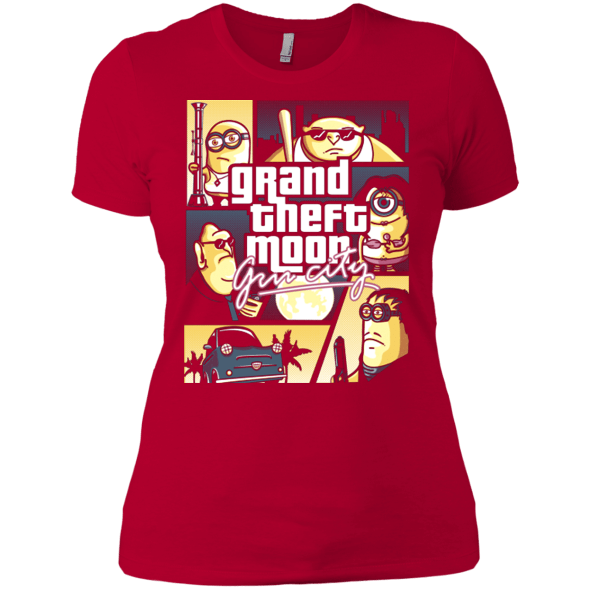 T-Shirts Red / X-Small Grand theft moon Women's Premium T-Shirt