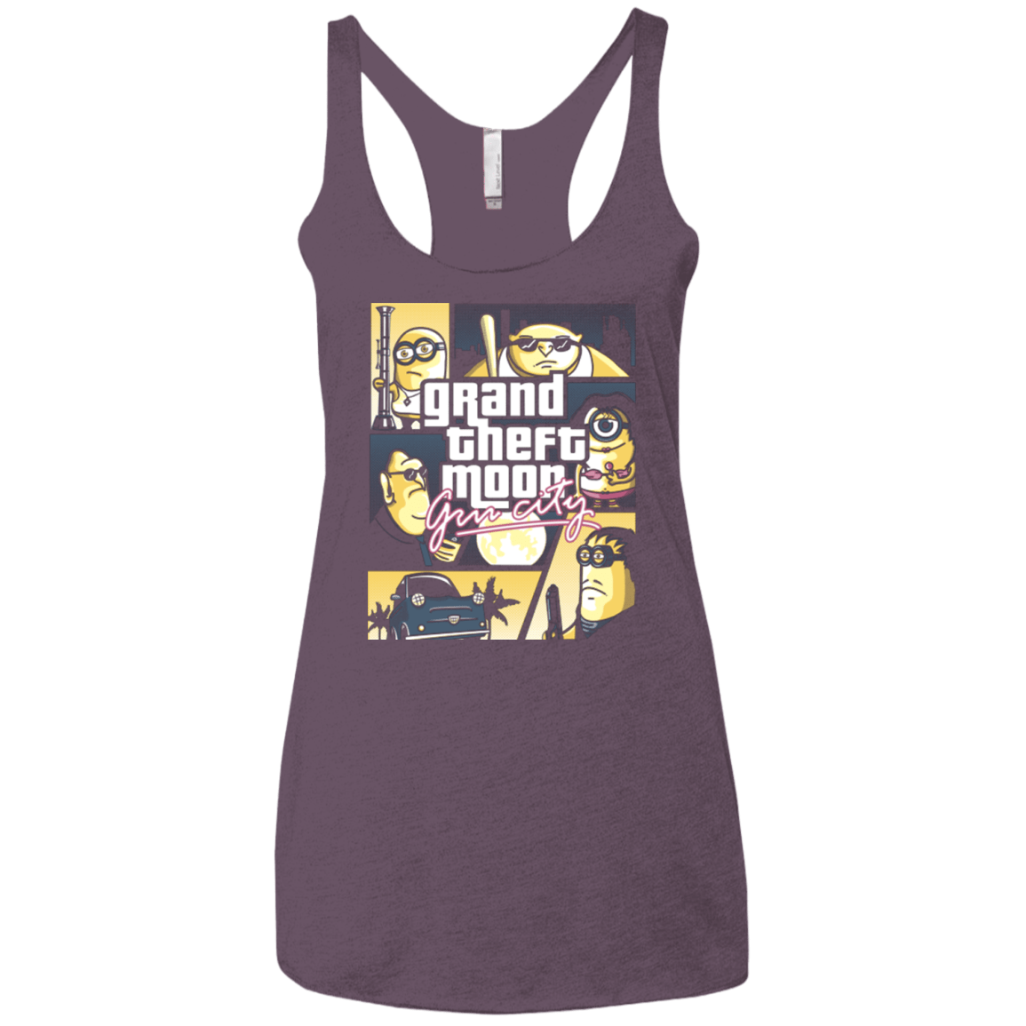 T-Shirts Vintage Purple / X-Small Grand theft moon Women's Triblend Racerback Tank