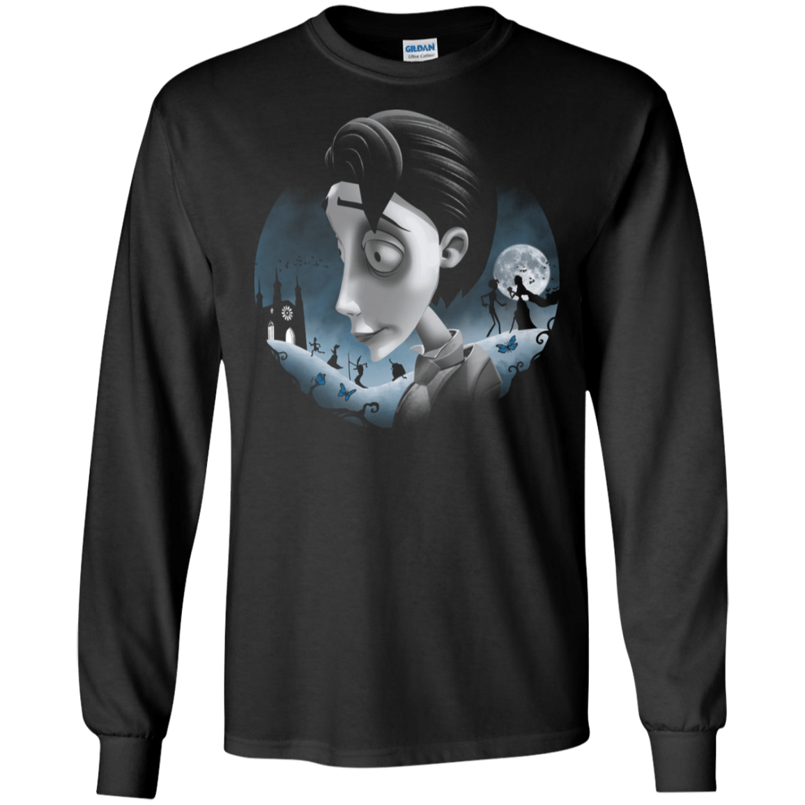 T-Shirts Black / S Grave Wedding Men's Long Sleeve T-Shirt