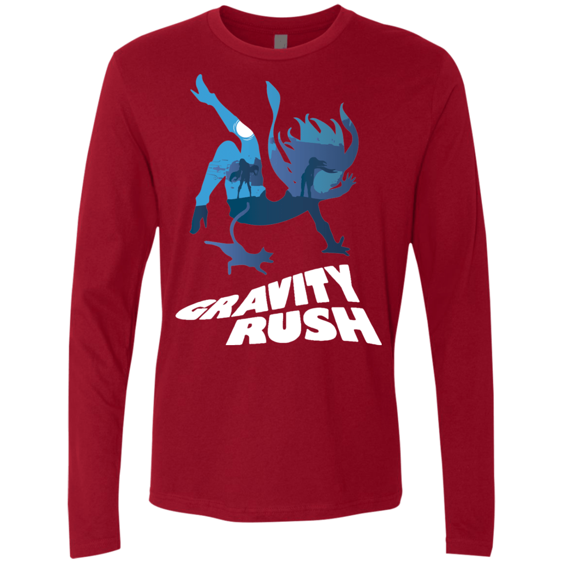 T-Shirts Cardinal / Small Gravity Rush Men's Premium Long Sleeve