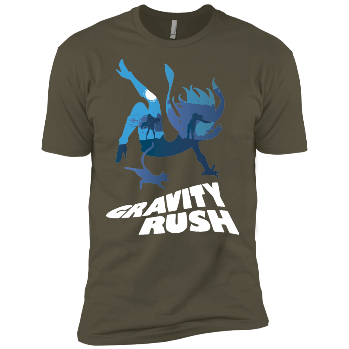 T-Shirts Military Green / X-Small Gravity Rush Men's Premium T-Shirt