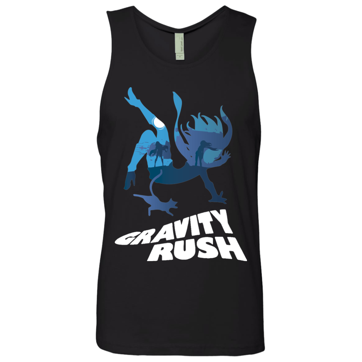 T-Shirts Black / Small Gravity Rush Men's Premium Tank Top
