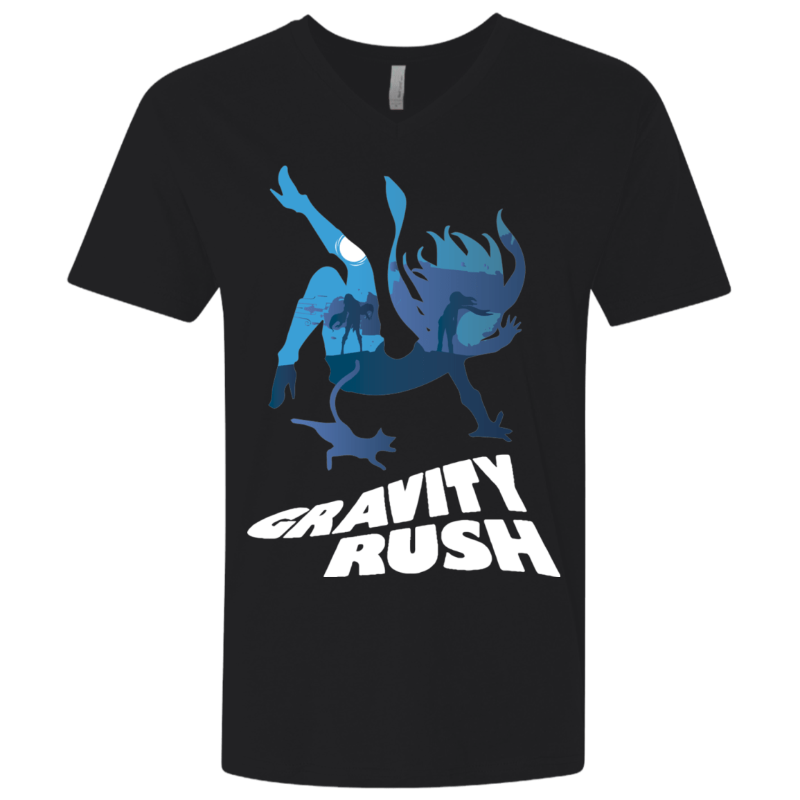 T-Shirts Black / X-Small Gravity Rush Men's Premium V-Neck