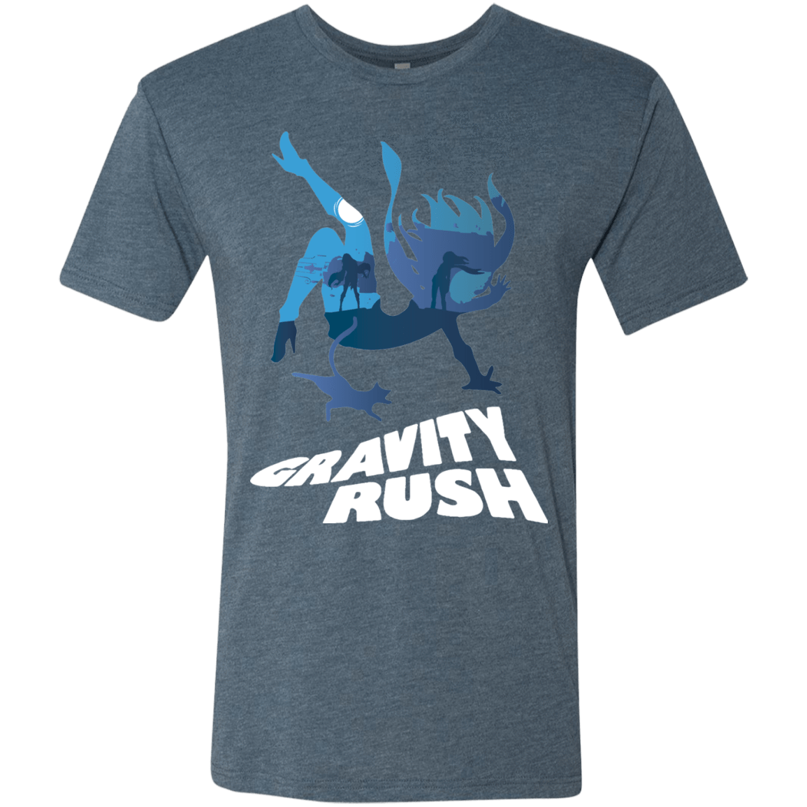 T-Shirts Indigo / Small Gravity Rush Men's Triblend T-Shirt