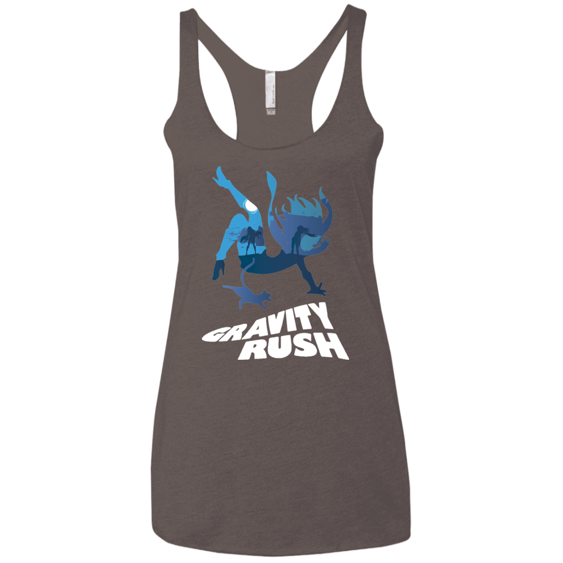 T-Shirts Macchiato / X-Small Gravity Rush Women's Triblend Racerback Tank