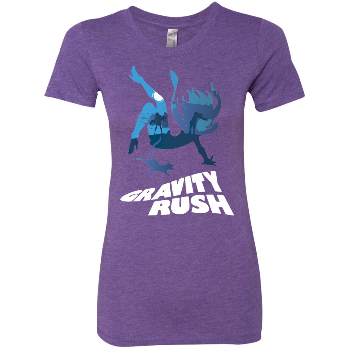 T-Shirts Purple Rush / Small Gravity Rush Women's Triblend T-Shirt
