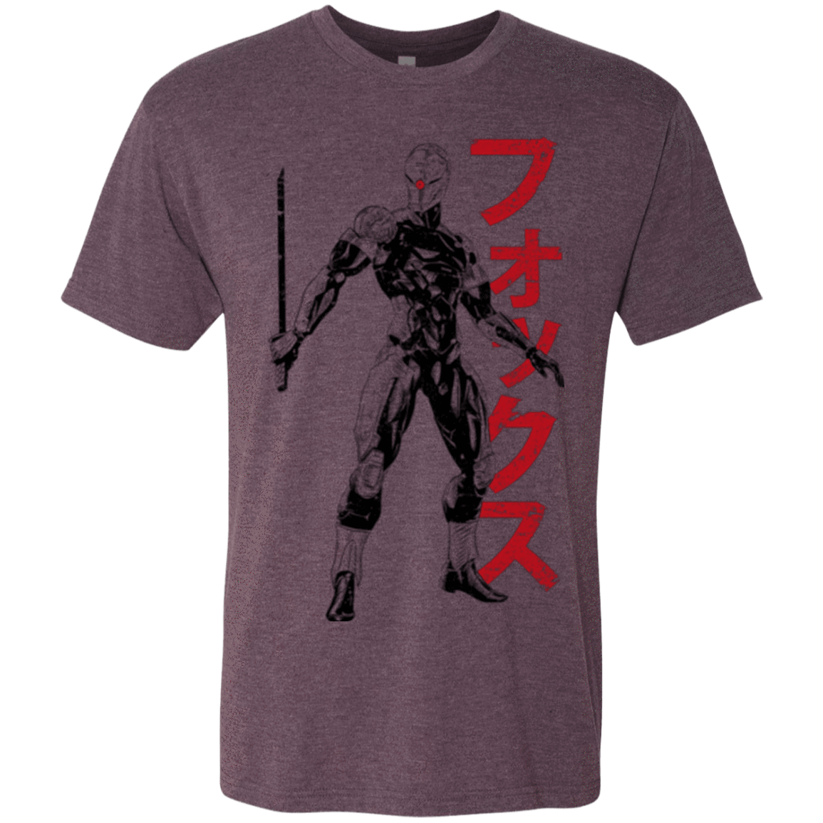 T-Shirts Vintage Purple / Small Gray Fox Men's Triblend T-Shirt